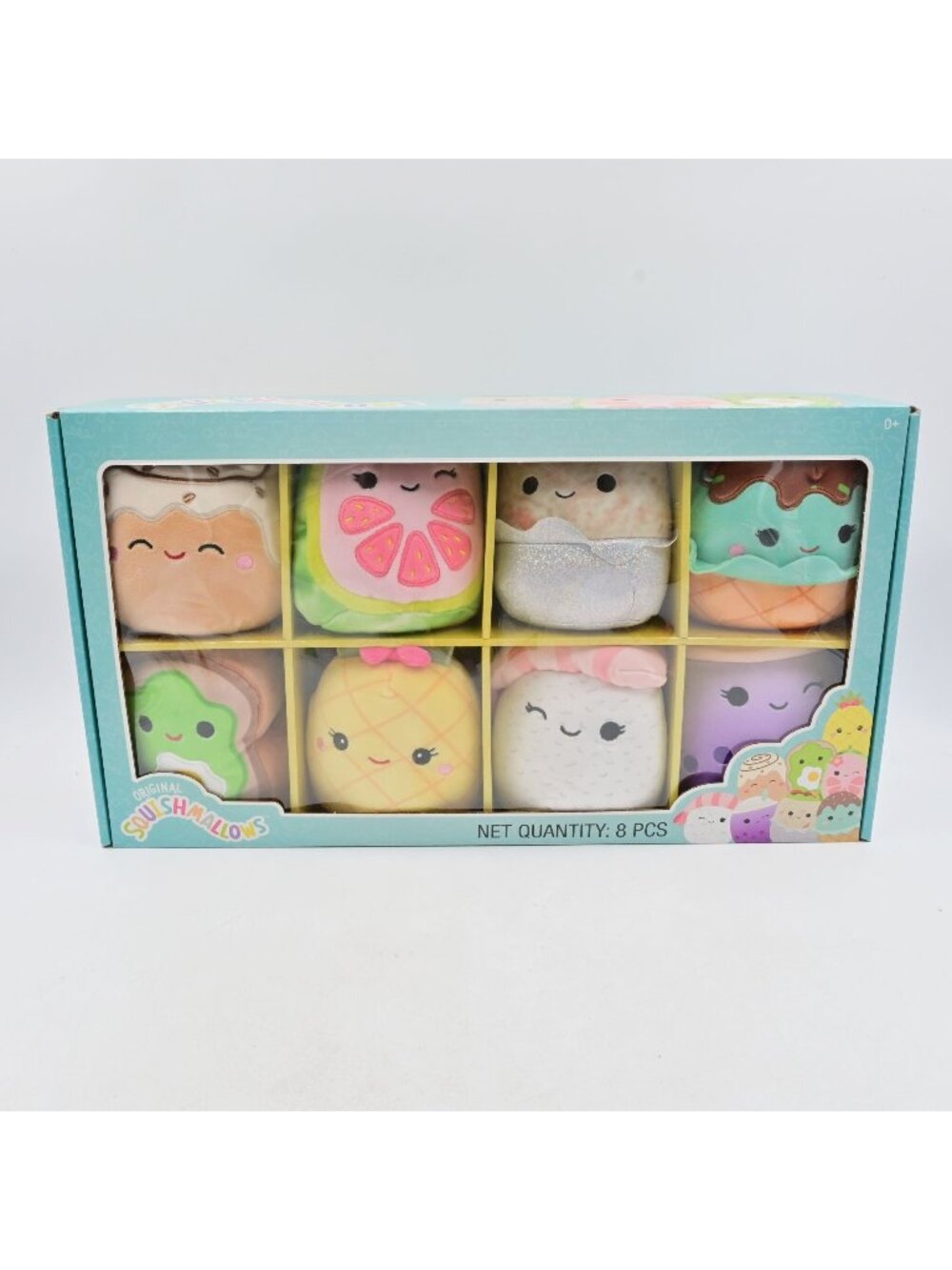 Original Squishmallows Food Squad 8 Pack Plush Set Assorted Characters Boxed
